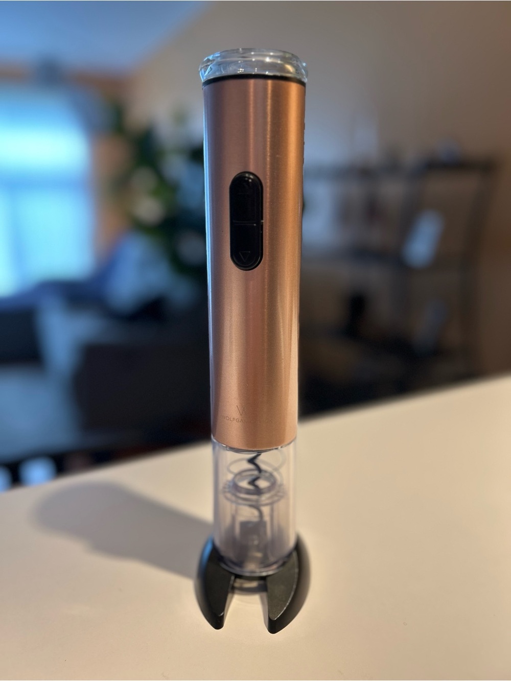 Wolfgang Puck Battery-Operated Wine Opener - Rose Gold - Batteries not included